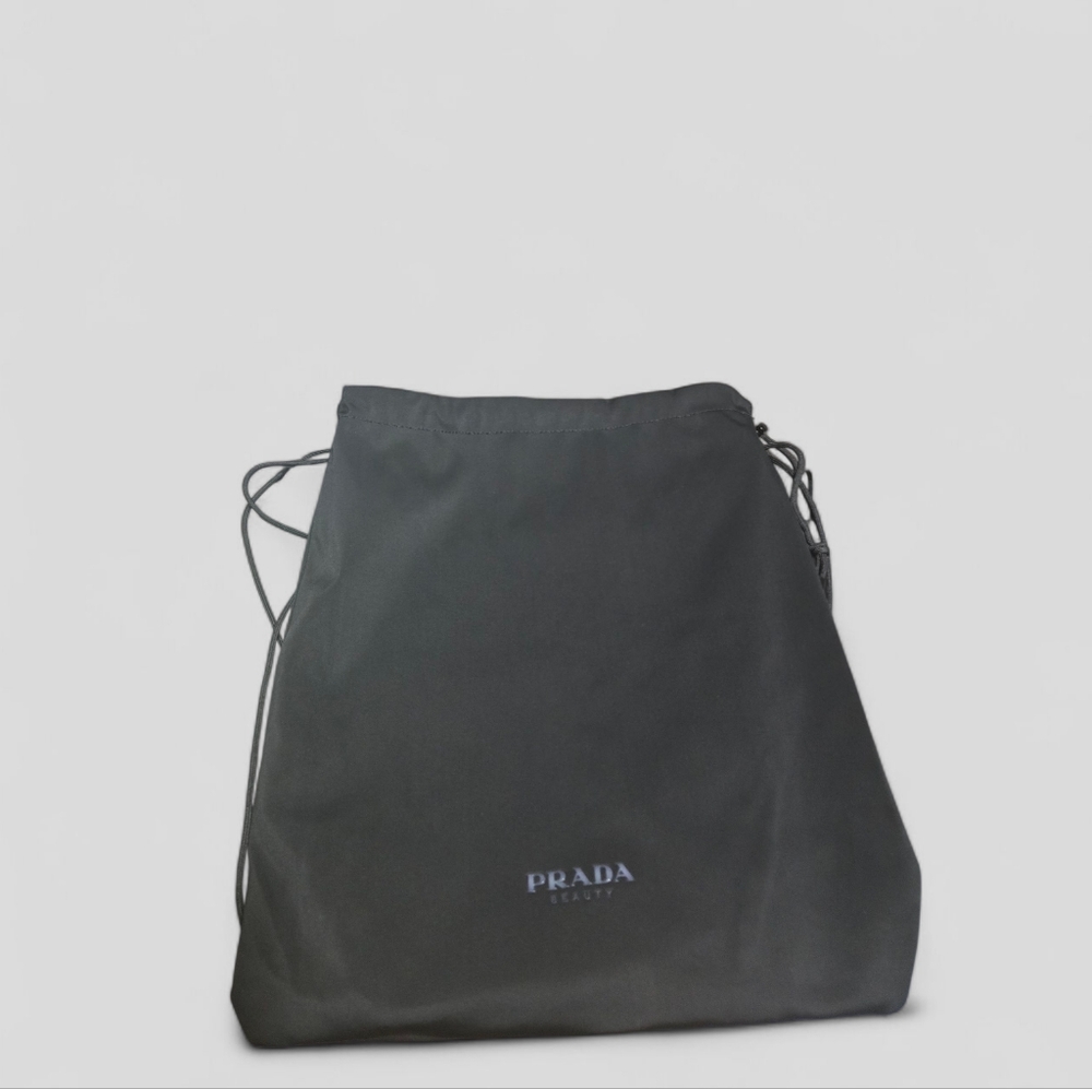Prada Sleek Black Drawstring Backpack - Picture 2 of 3